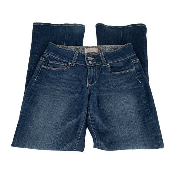 Paige H.H. Boot Cut Jeans Blue Size Petite 26 - Picture 3 of 8